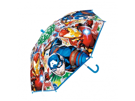 Zoom στο MARVEL AVENGERS AV13841 Παιδική Ομπρέλα Βροχής Μπαστούνι Με Διάμετρο 46εκ.