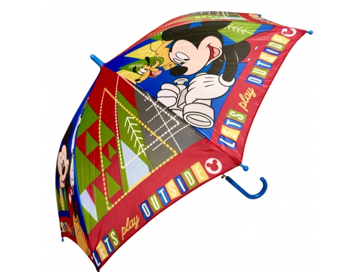 Zoom στο DISNEY MICKEY MOUSE WD9737 Παιδική Αυτόματη Ομπρέλα Βροχής Μπαστούνι Με Διάμετρο 46εκ.
